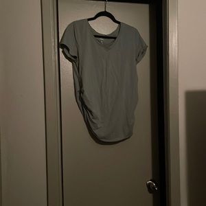 Green maternity shirt